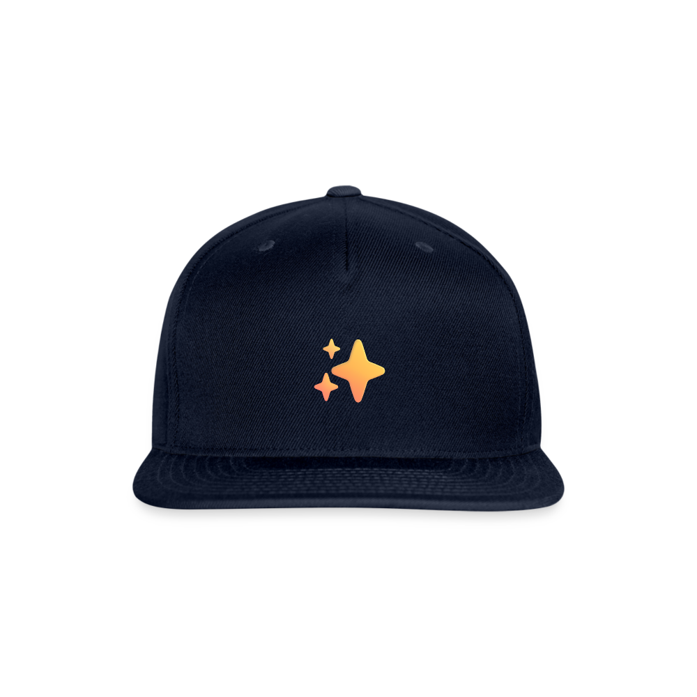 ✨ Sparkles (Microsoft Fluent) Snapback Baseball Cap - navy