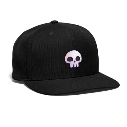💀 Skull (Microsoft Fluent) Snapback Baseball Cap - black