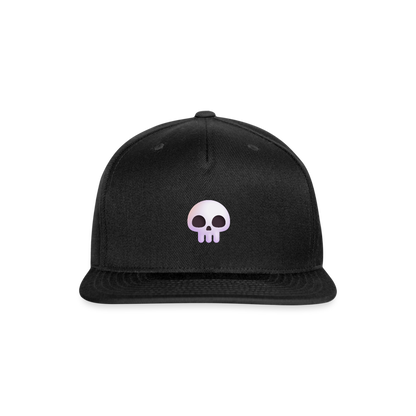 💀 Skull (Microsoft Fluent) Snapback Baseball Cap - black