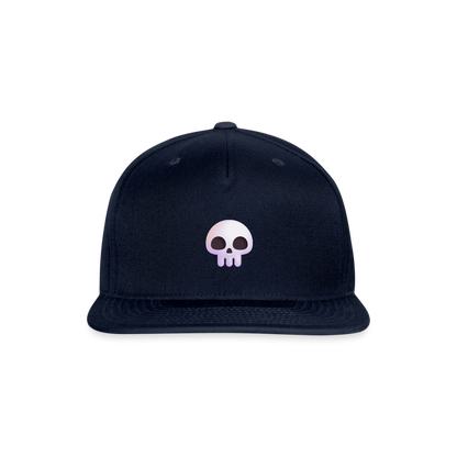 💀 Skull (Microsoft Fluent) Snapback Baseball Cap - navy