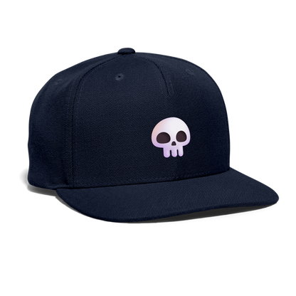 💀 Skull (Microsoft Fluent) Snapback Baseball Cap - navy