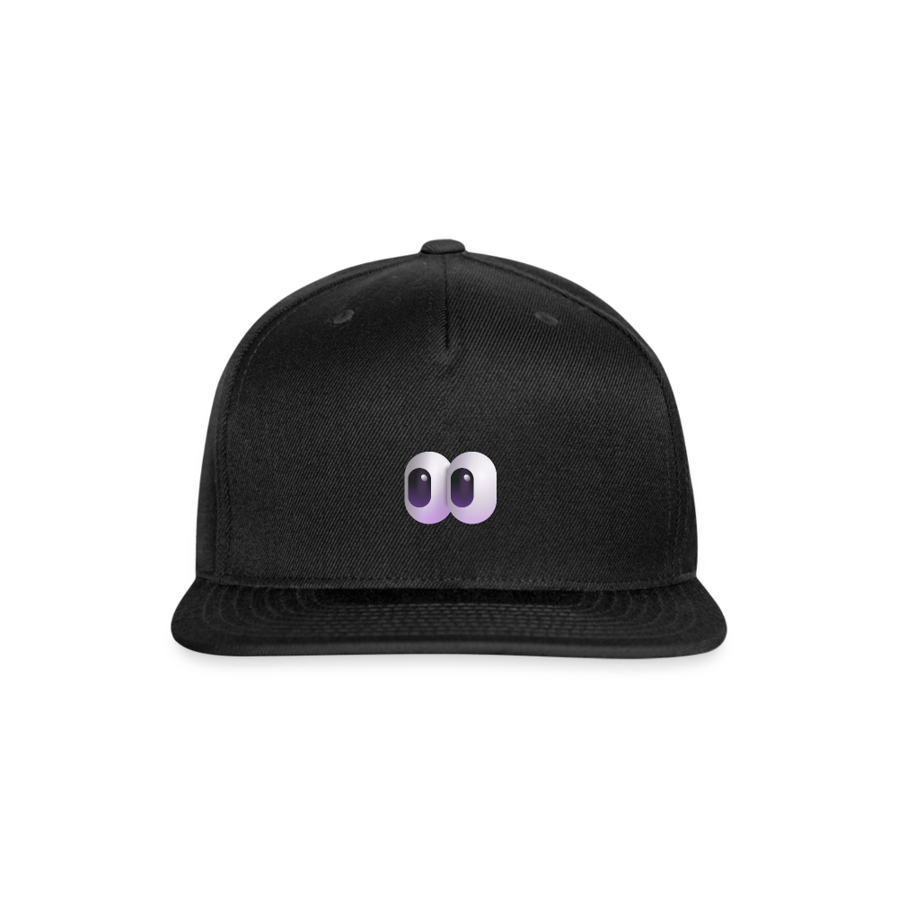 👀 Eyes (Microsoft Fluent) Snapback Baseball Cap - black