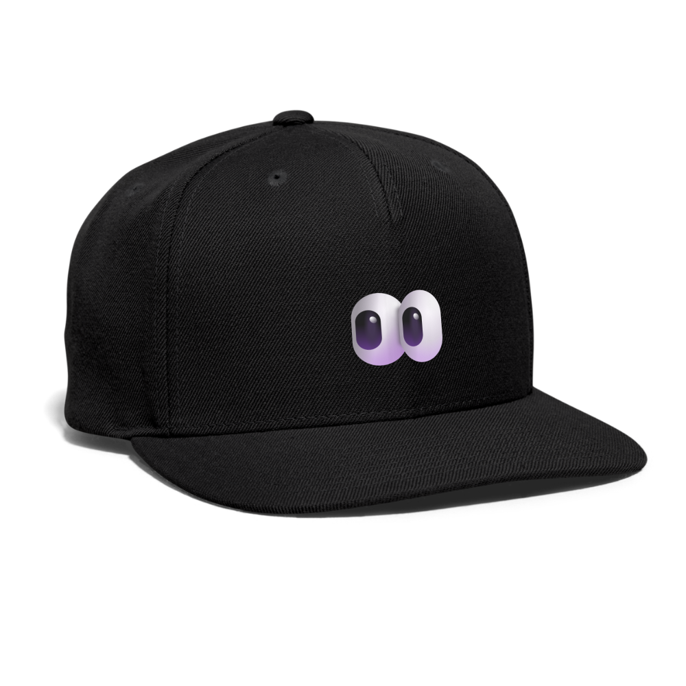 👀 Eyes (Microsoft Fluent) Snapback Baseball Cap - black