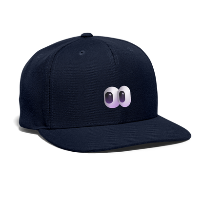 👀 Eyes (Microsoft Fluent) Snapback Baseball Cap - navy