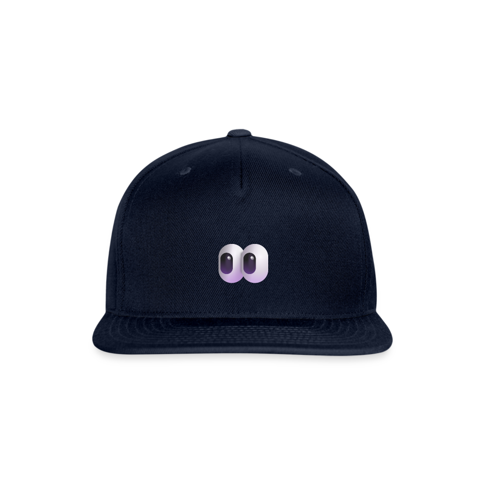 👀 Eyes (Microsoft Fluent) Snapback Baseball Cap - navy