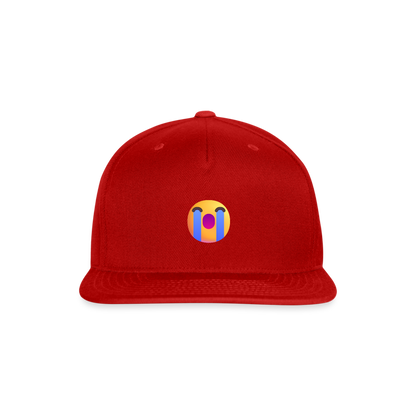 😭 Loudly Crying Face (Microsoft Fluent) Snapback Baseball Cap - red