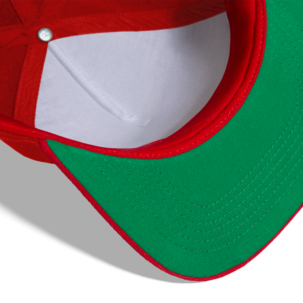 😀 Grinning Face (Microsoft Fluent) Snapback Baseball Cap - red
