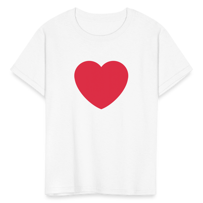❤️ Red Heart (Twemoji) Kids' T-Shirt - white