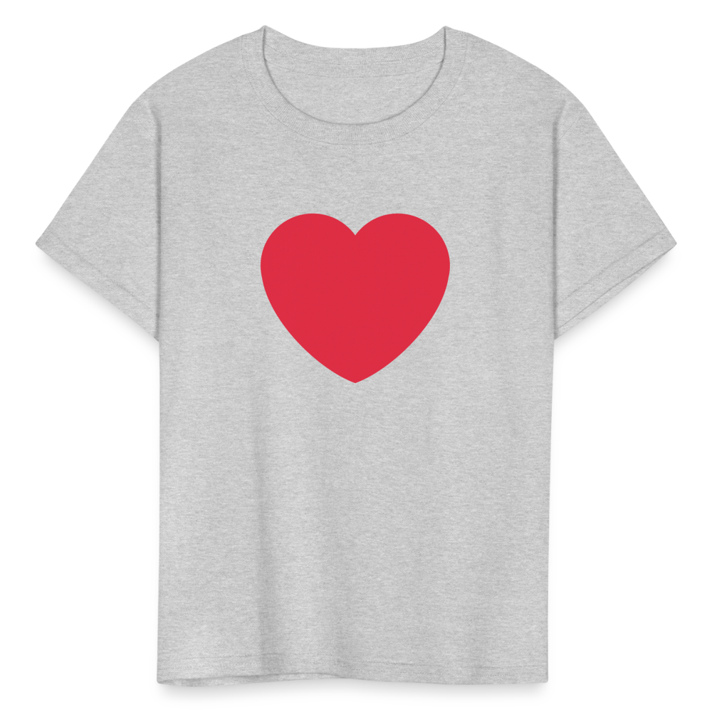 ❤️ Red Heart (Twemoji) Kids' T-Shirt - heather gray