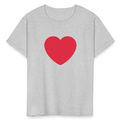 ❤️ Red Heart (Twemoji) Kids' T-Shirt - heather gray