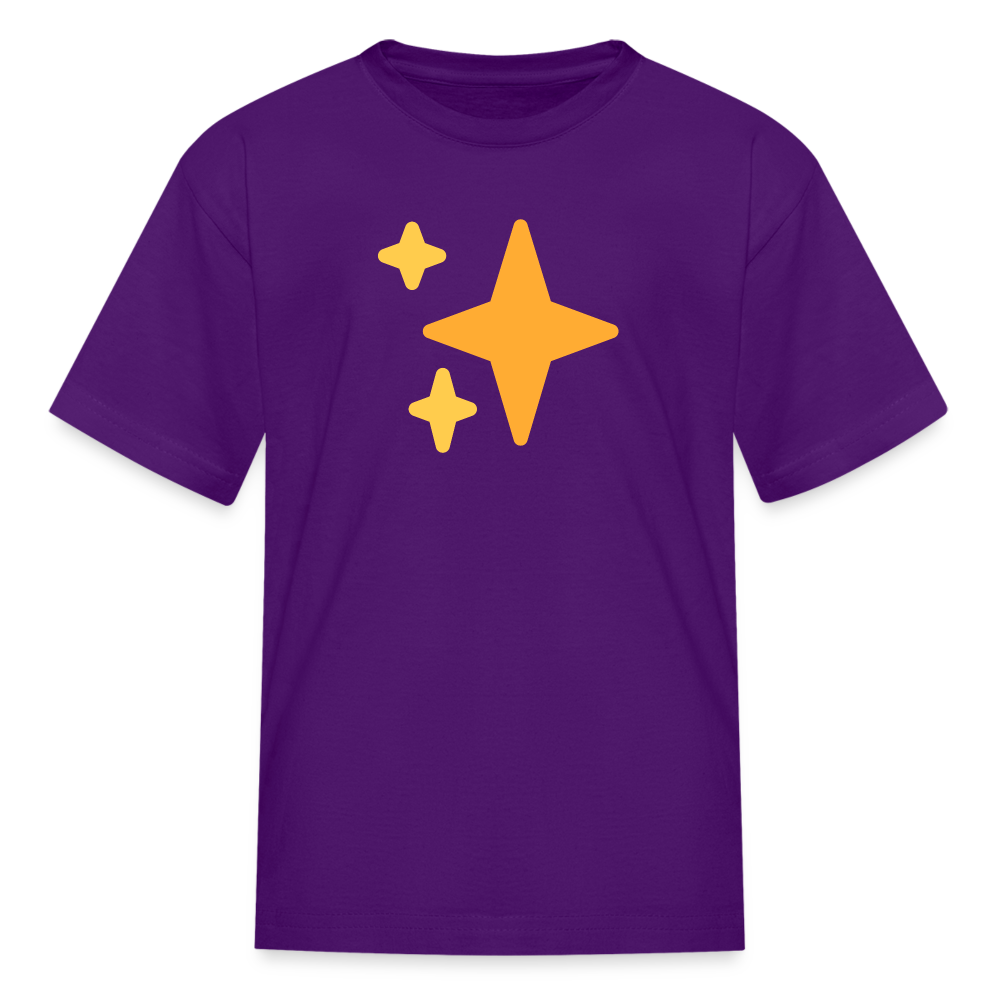 ✨ Sparkles (Twemoji) Kids' T-Shirt - purple