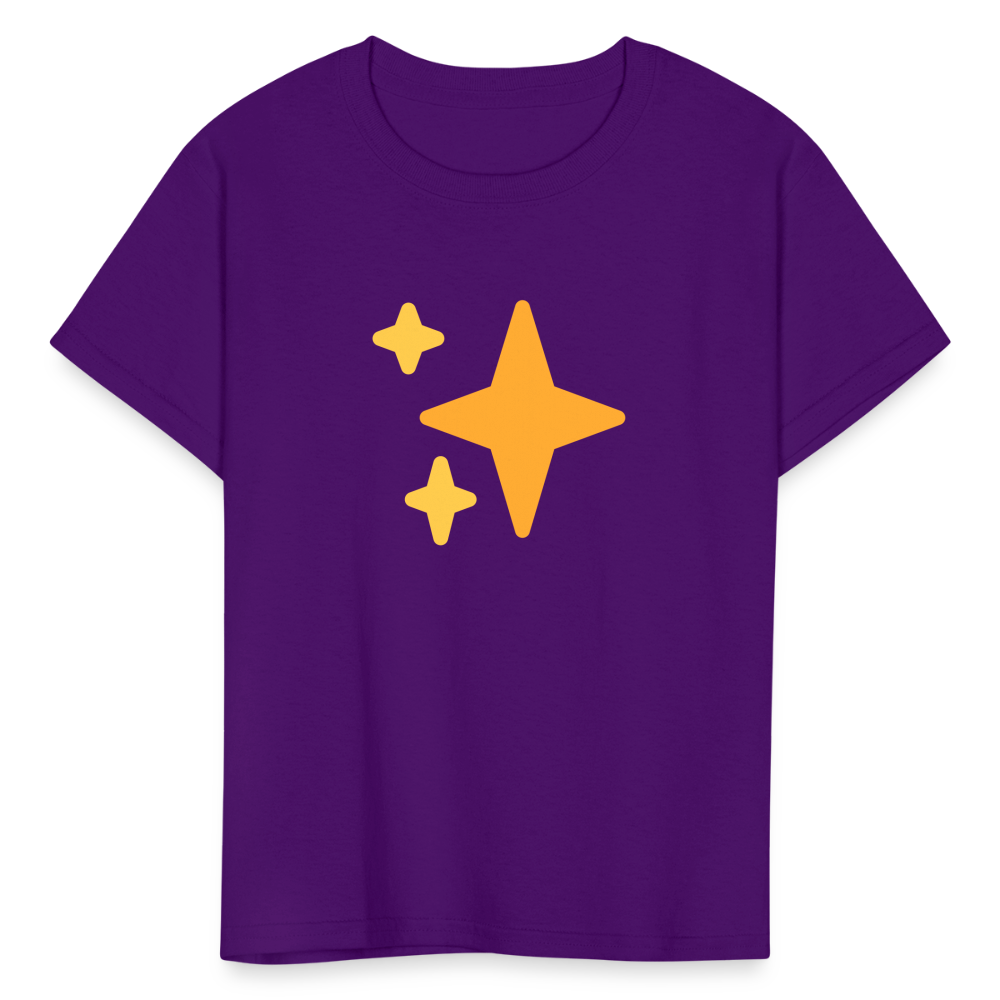 ✨ Sparkles (Twemoji) Kids' T-Shirt - purple
