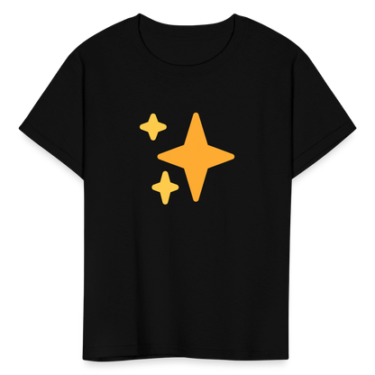 ✨ Sparkles (Twemoji) Kids' T-Shirt - black