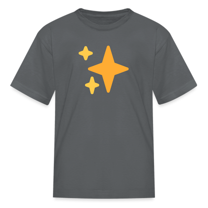 ✨ Sparkles (Twemoji) Kids' T-Shirt - charcoal