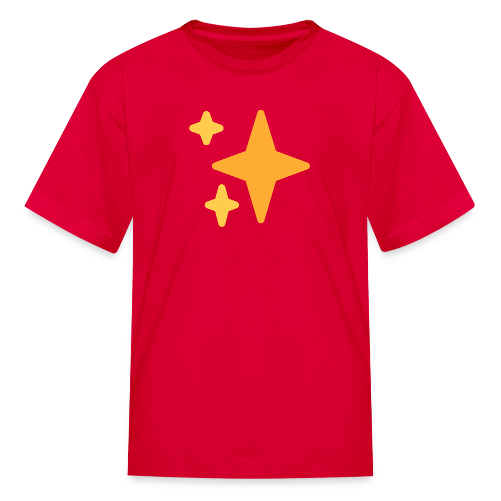 ✨ Sparkles (Twemoji) Kids' T-Shirt - red