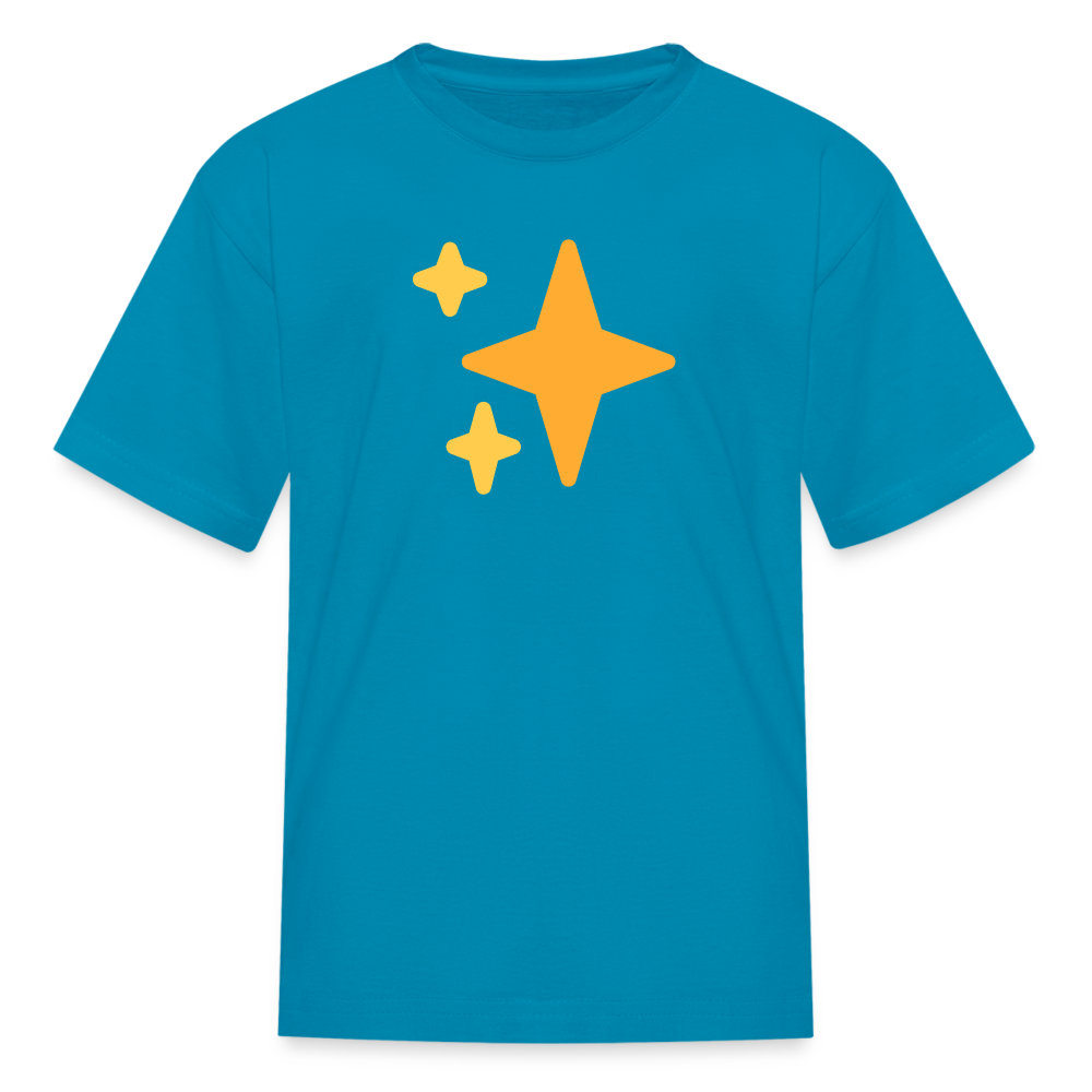 ✨ Sparkles (Twemoji) Kids' T-Shirt - turquoise