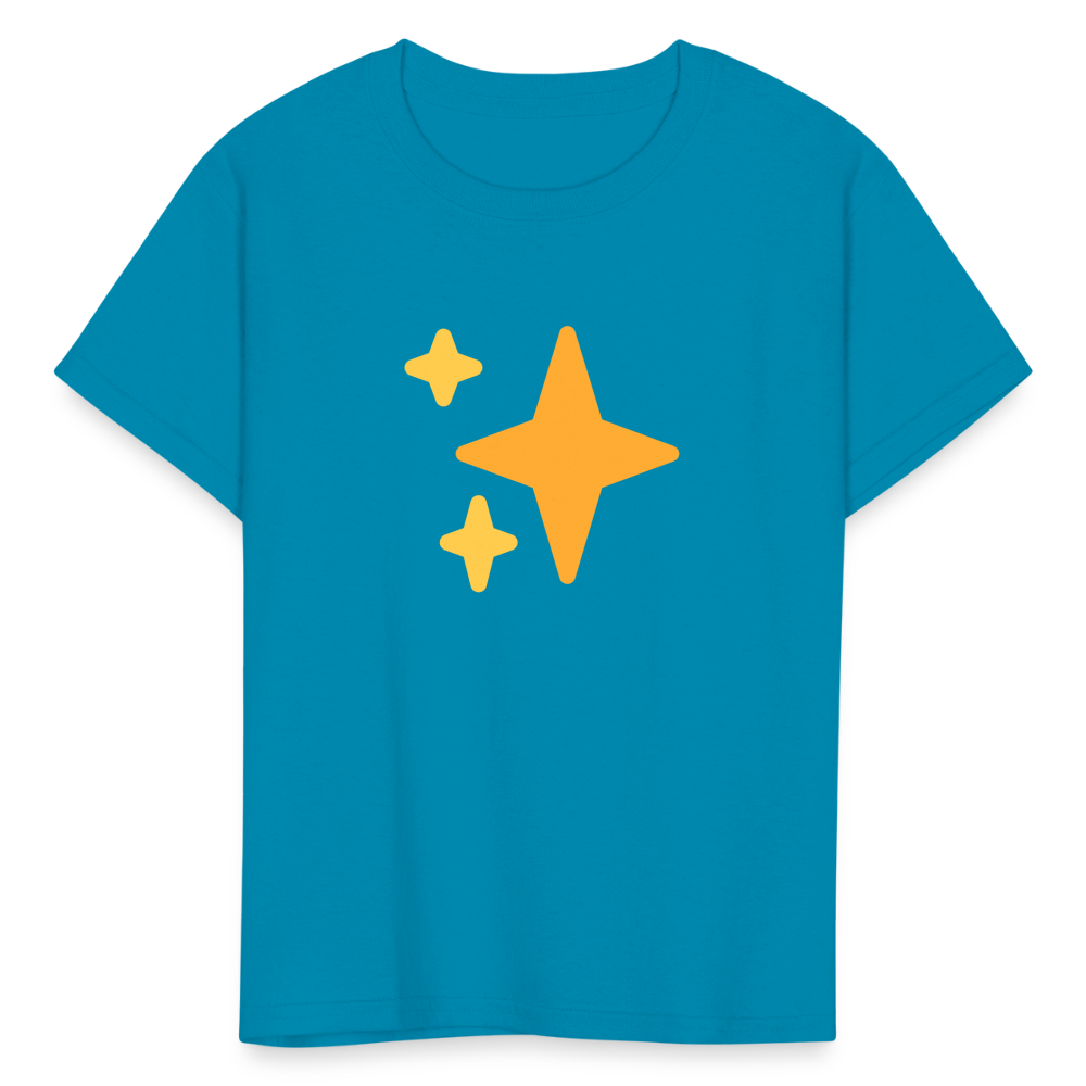 ✨ Sparkles (Twemoji) Kids' T-Shirt - turquoise