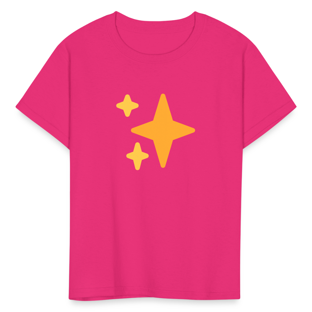 ✨ Sparkles (Twemoji) Kids' T-Shirt - fuchsia