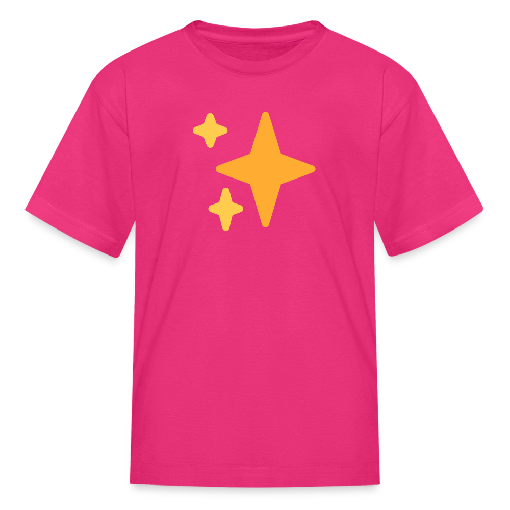 ✨ Sparkles (Twemoji) Kids' T-Shirt - fuchsia