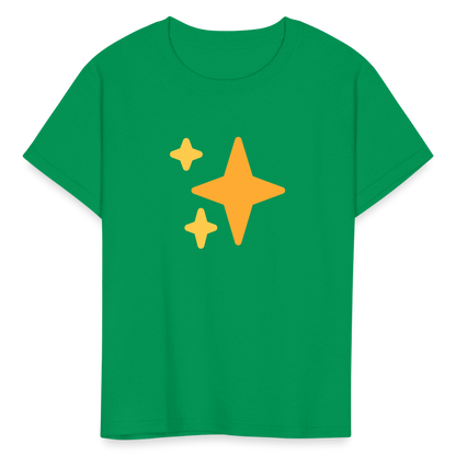 ✨ Sparkles (Twemoji) Kids' T-Shirt - kelly green