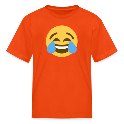 😂 Face with Tears of Joy (Twemoji) Kids' T-Shirt - orange