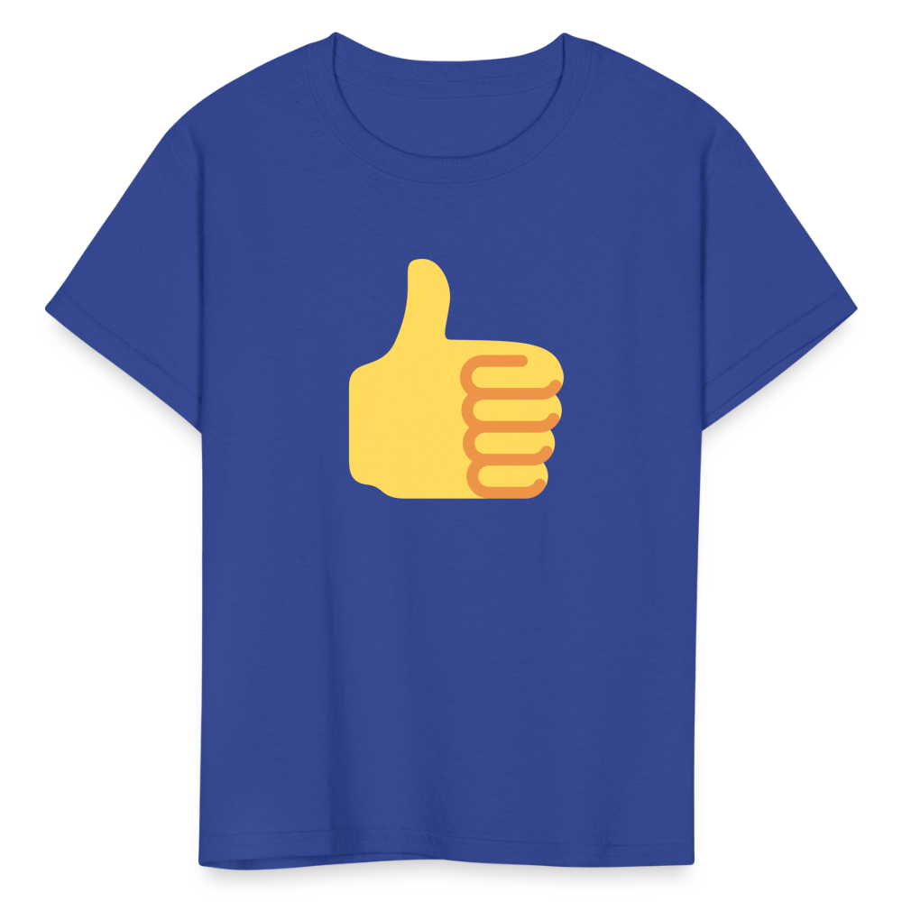 👍 Thumbs Up (Twemoji) Kids' T-Shirt - royal blue