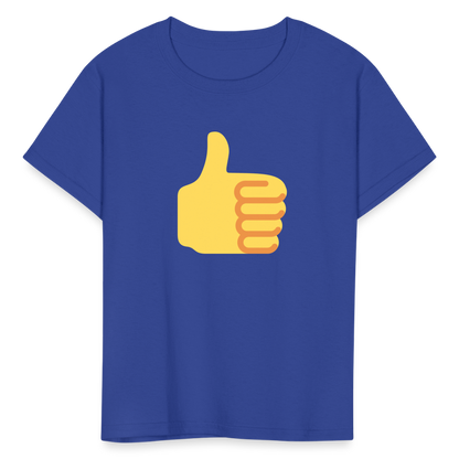 👍 Thumbs Up (Twemoji) Kids' T-Shirt - royal blue