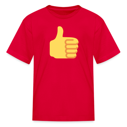 👍 Thumbs Up (Twemoji) Kids' T-Shirt - red