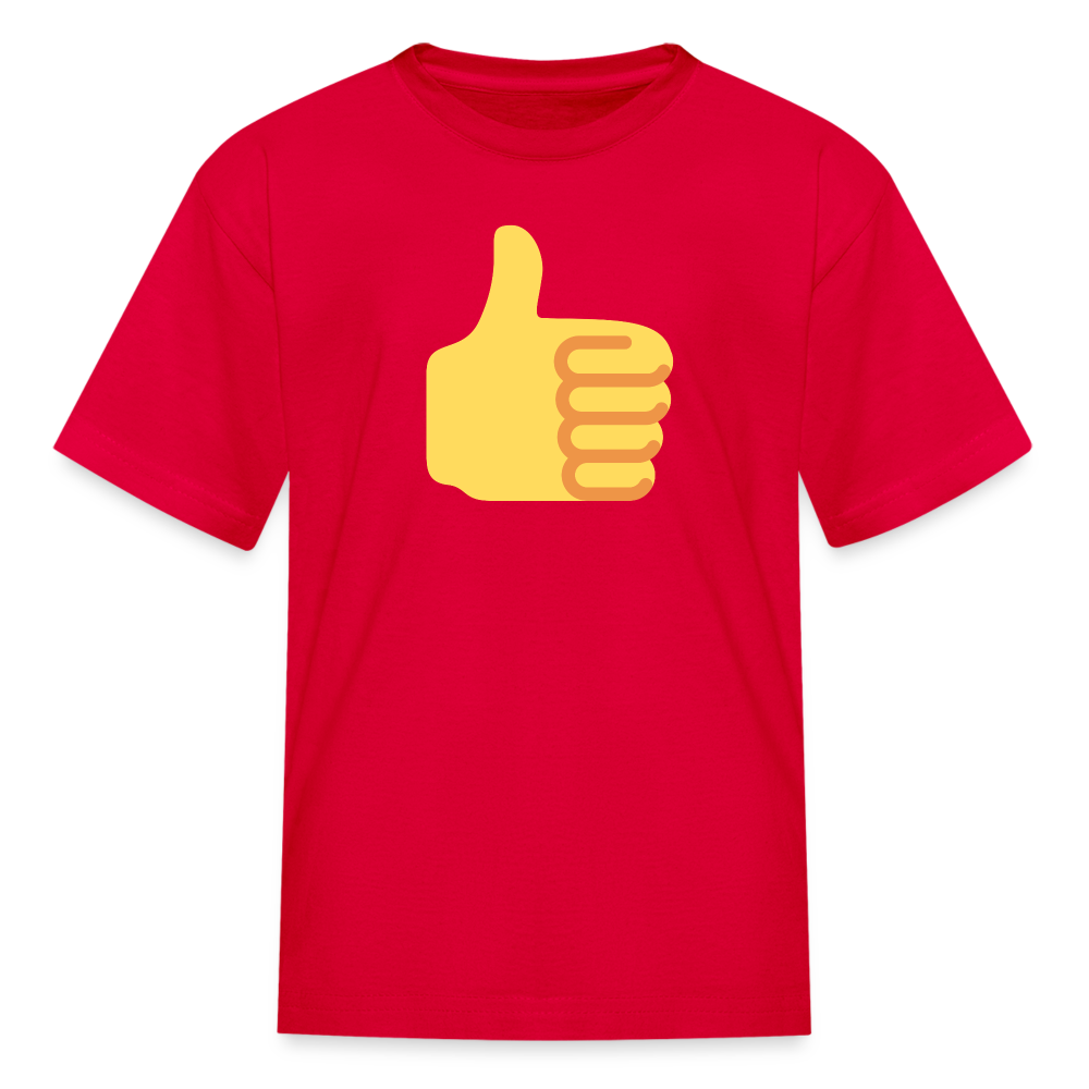 👍 Thumbs Up (Twemoji) Kids' T-Shirt - red