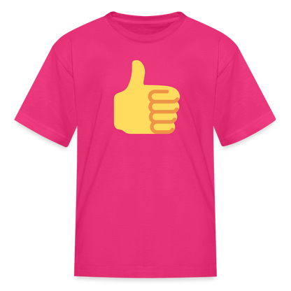 👍 Thumbs Up (Twemoji) Kids' T-Shirt - fuchsia