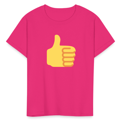 👍 Thumbs Up (Twemoji) Kids' T-Shirt - fuchsia
