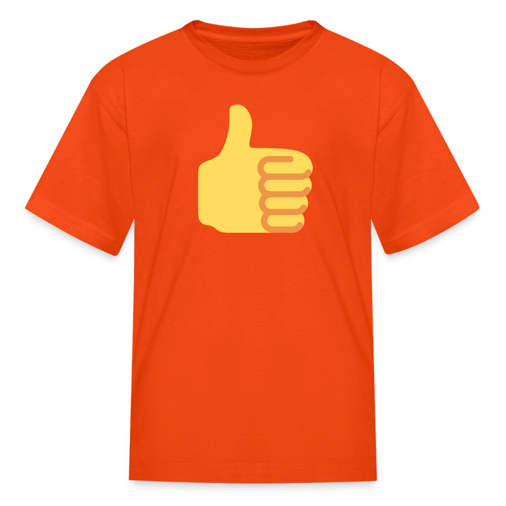 👍 Thumbs Up (Twemoji) Kids' T-Shirt - orange