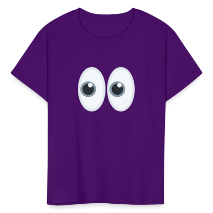 👀 Eyes (Twemoji) Kids' T-Shirt - purple