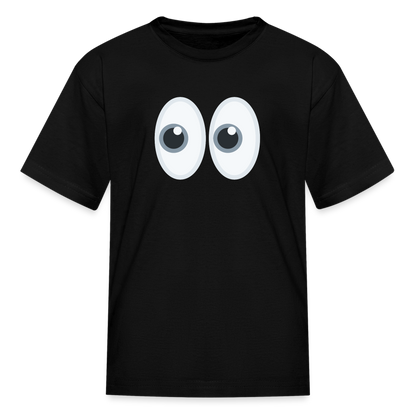 👀 Eyes (Twemoji) Kids' T-Shirt - black