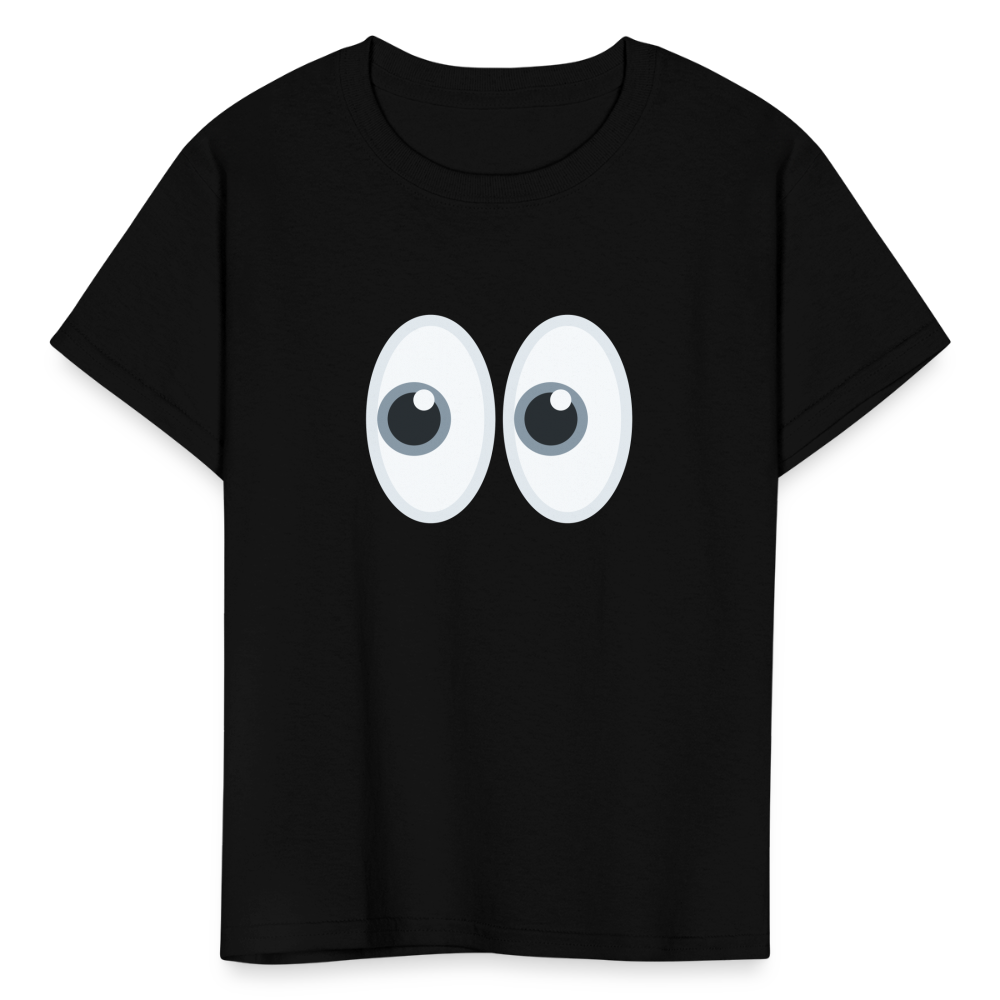 👀 Eyes (Twemoji) Kids' T-Shirt - black