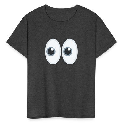👀 Eyes (Twemoji) Kids' T-Shirt - heather black