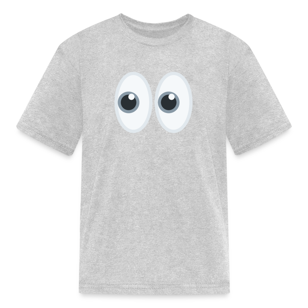 👀 Eyes (Twemoji) Kids' T-Shirt - heather gray