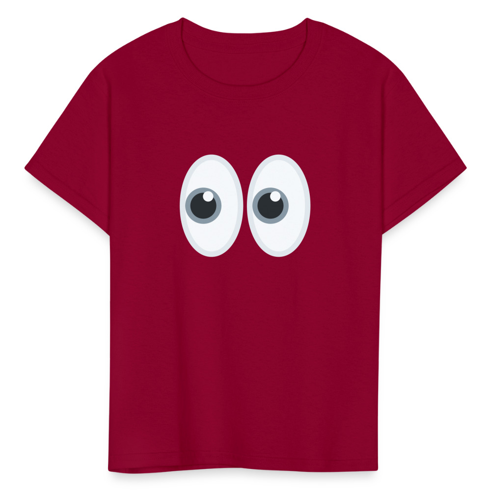 👀 Eyes (Twemoji) Kids' T-Shirt - dark red