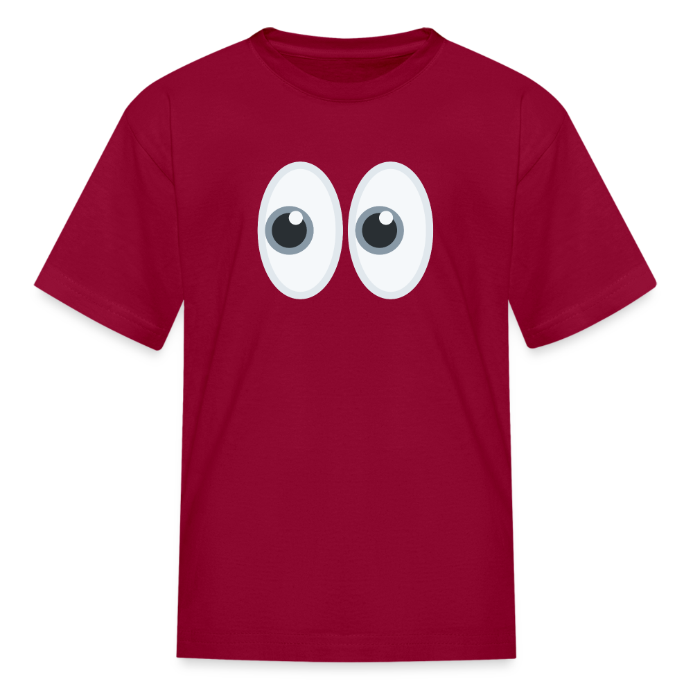 👀 Eyes (Twemoji) Kids' T-Shirt - dark red