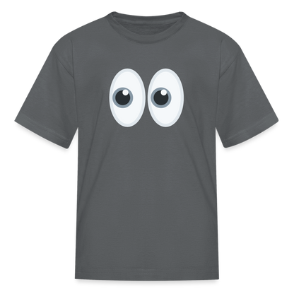 👀 Eyes (Twemoji) Kids' T-Shirt - charcoal