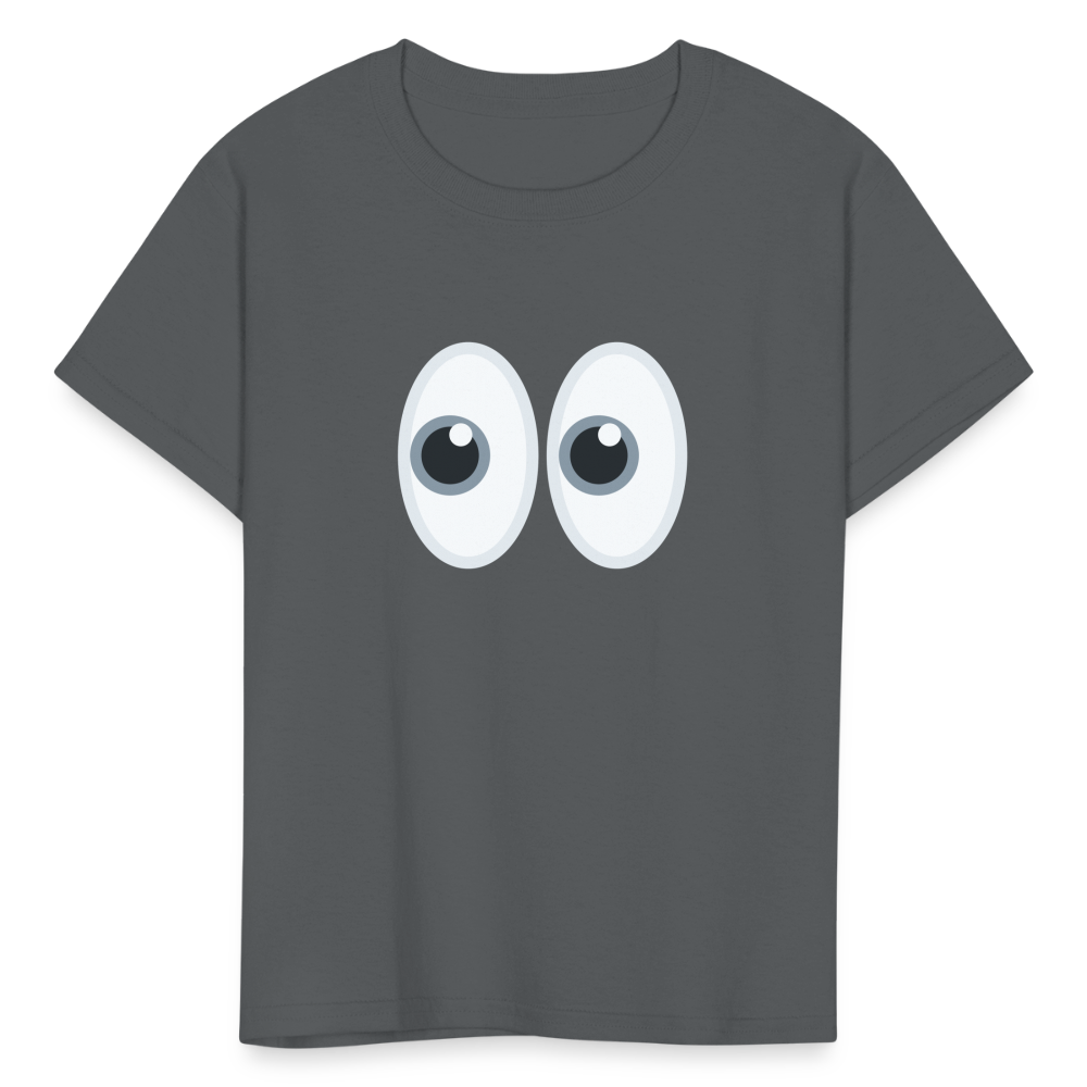 👀 Eyes (Twemoji) Kids' T-Shirt - charcoal