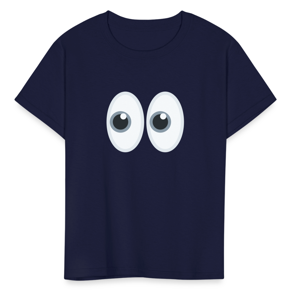 👀 Eyes (Twemoji) Kids' T-Shirt - navy