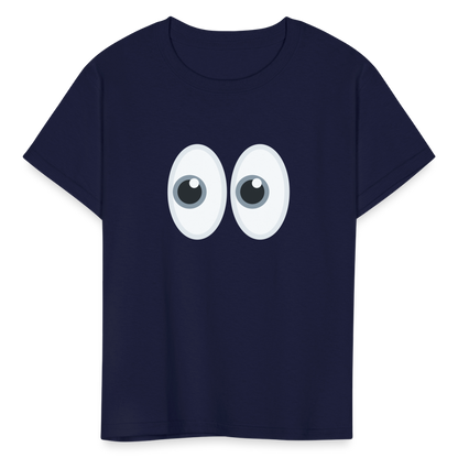 👀 Eyes (Twemoji) Kids' T-Shirt - navy