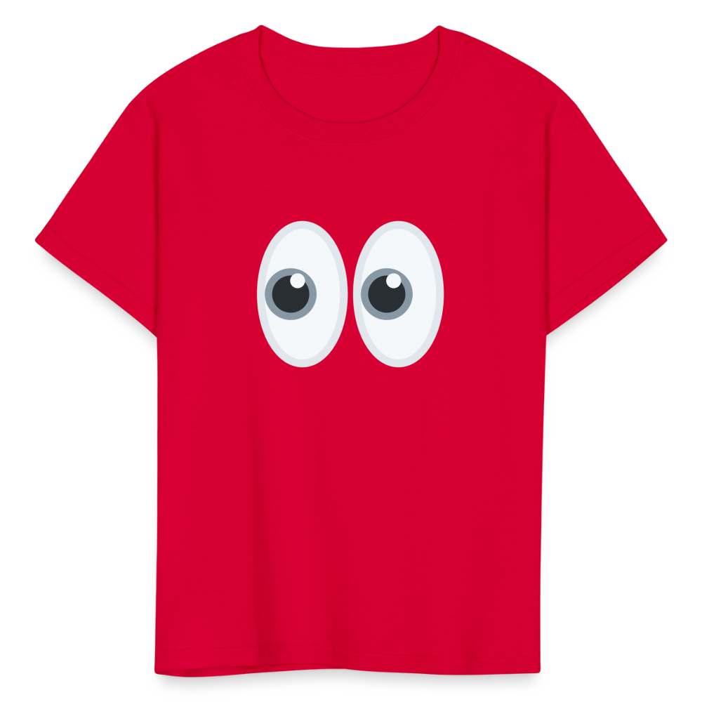 👀 Eyes (Twemoji) Kids' T-Shirt - red