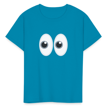 👀 Eyes (Twemoji) Kids' T-Shirt - turquoise