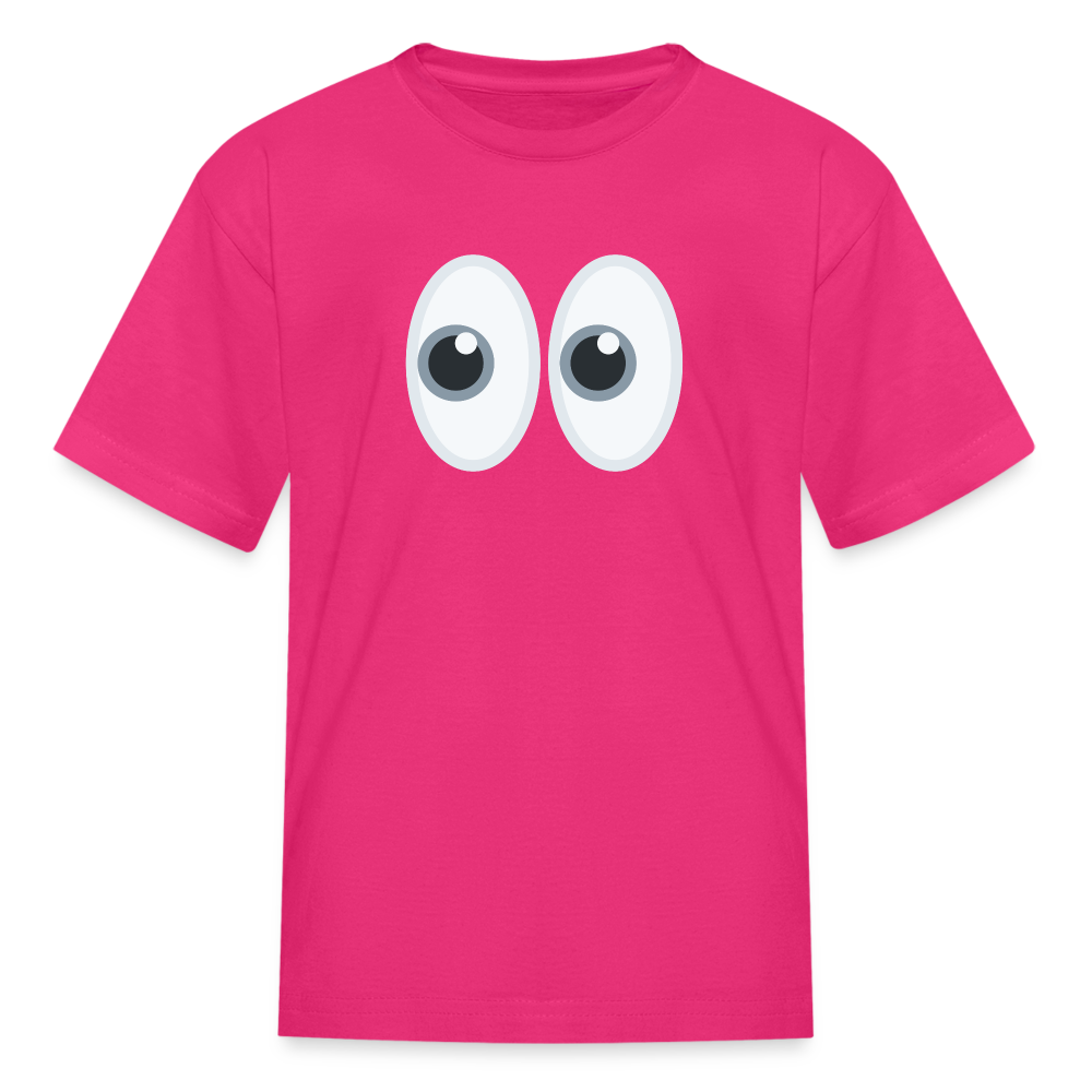 👀 Eyes (Twemoji) Kids' T-Shirt - fuchsia