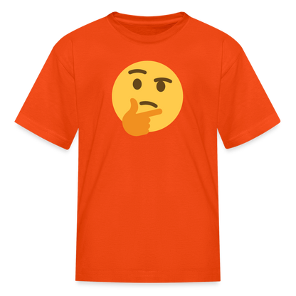 🤔 Thinking Face (Twemoji) Kids' T-Shirt - orange