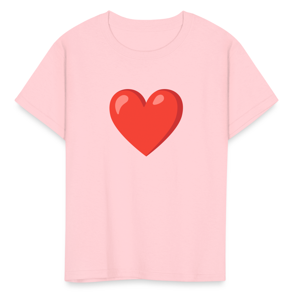 ❤️ Red Heart (Google Noto Color Emoji) Kids' T-Shirt - pink
