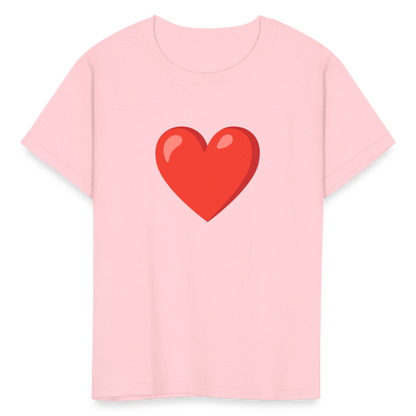 ❤️ Red Heart (Google Noto Color Emoji) Kids' T-Shirt - pink
