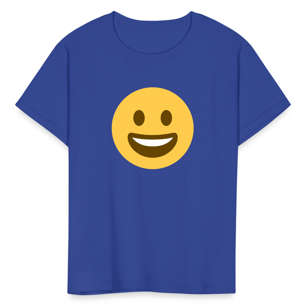 😀 Grinning Face (Twemoji) Kids' T-Shirt - royal blue